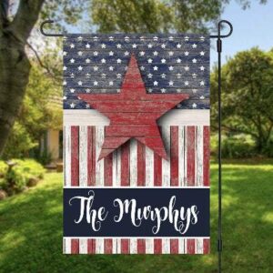 American Flag with Name, Personalized Garden Flag, Garden Flag, Sublimation Garden Flag, Double Sided
