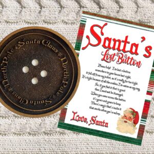 Santa's Lost button with Letter, Santa Lost His Button, Christmas Morning, Children's Christmas Surprise, Christmas Magic