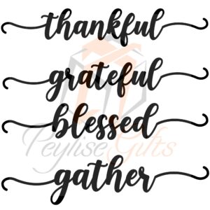 Thanksgiving Place Cards | Thanksgiving Place Setting | Grateful Thankful Blessed Gather, SVG, PNG, Glowforge, Laser