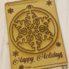 Christmas Souvenir Card | SVG Laser-Ready Cut Files | Glowforge - INSTANT DOWNLOAD
