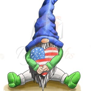 USA Gnome, American Flag Gnome, Gnomes, Sublimation, Waterslide, PNG File