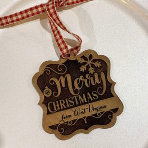Personalized Engraved Ornaments and Table settings